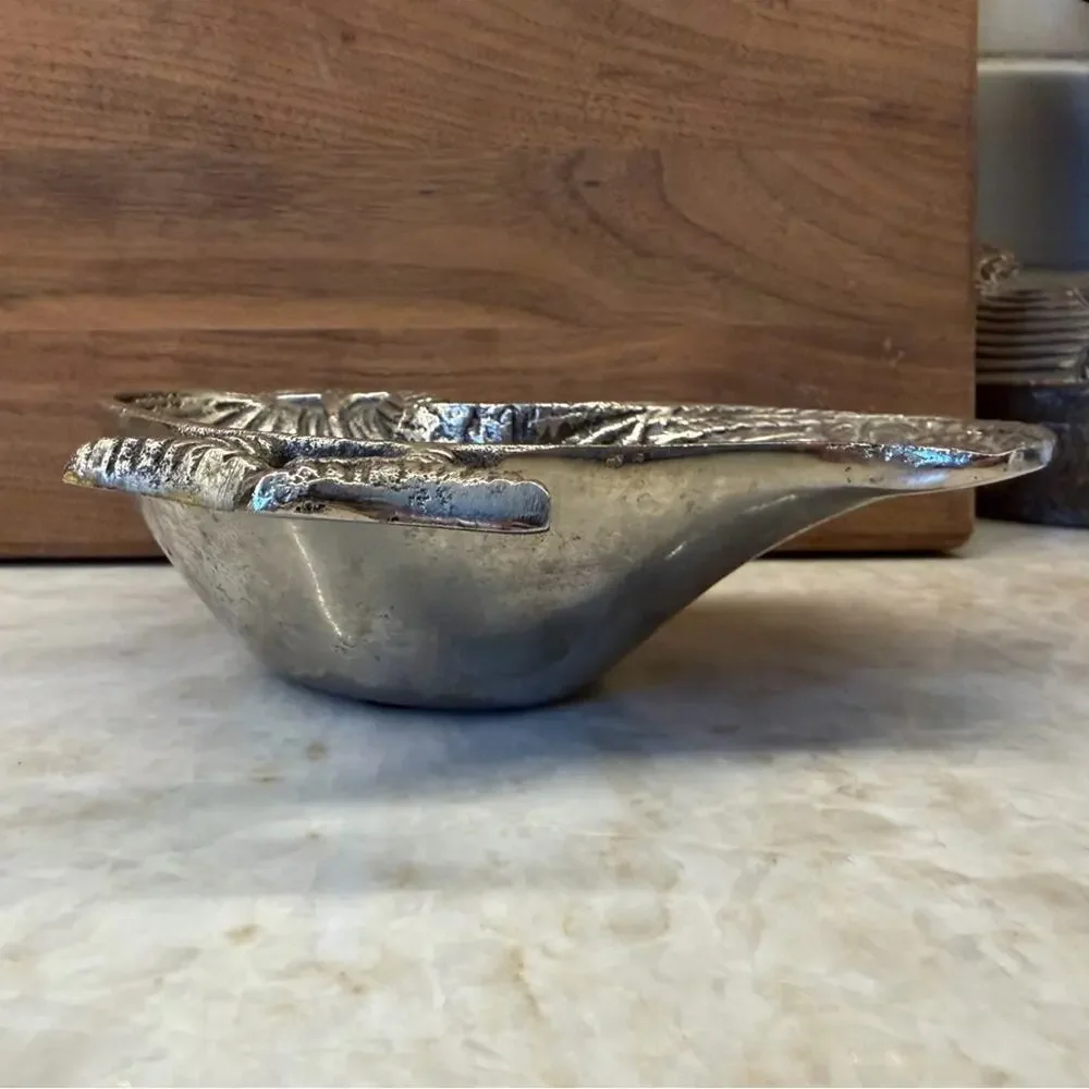 Vintage aluminum Rooster bowl